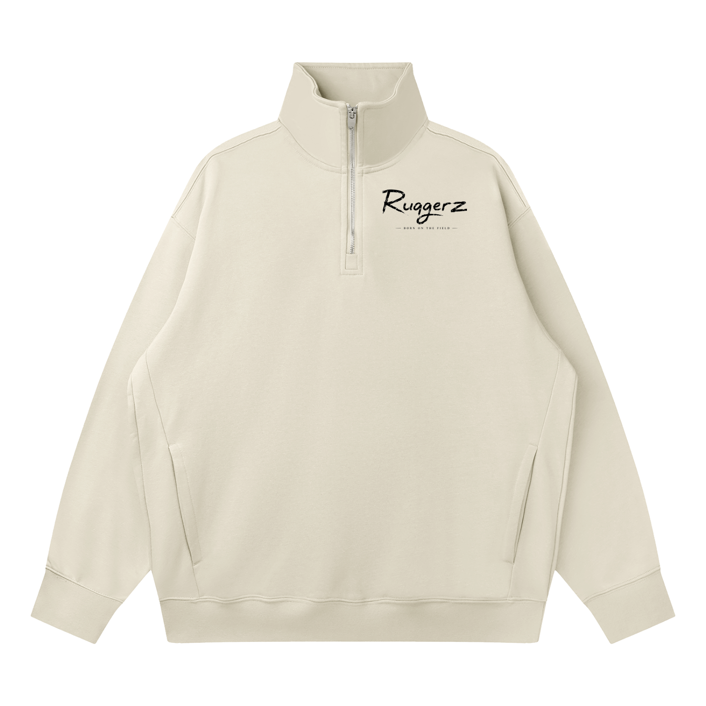 Quarter-Zip Drop Shoulder Sweatshirt