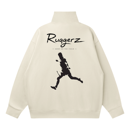 Quarter-Zip Drop Shoulder Sweatshirt